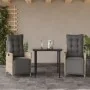 Set comedor de jardín 3 pzas cojines ratán sintético gris claro by , Garden sets - Ref: Foro24-3213462, Price: 364,69 €, Disc...
