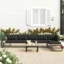 Juego de sofás de esquina 4 piezas con cojines aluminio y WPC by , Outdoor sofas - Ref: Foro24-48653, Price: 647,68 €, Discou...