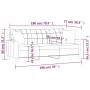 Sofá de 3 plazas con cojines cuero sintético color crema 180 cm by , Sofas - Ref: Foro24-3200809, Price: 261,59 €, Discount: %