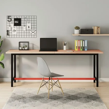 Banco de trabajo madera maciza de haya y metal 200x55x81,5 cm von , Arbeitstische - Ref: Foro24-3188907, Preis: 254,74 €, Rab...