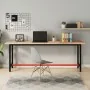 Banco de trabajo madera maciza de haya y metal 200x55x81,5 cm von , Arbeitstische - Ref: Foro24-3188907, Preis: 254,74 €, Rab...