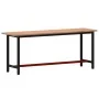 Banco de trabajo madera maciza de haya y metal 200x55x81,5 cm von , Arbeitstische - Ref: Foro24-3188907, Preis: 254,74 €, Rab...
