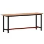 Banco de trabajo madera maciza de haya y metal 200x55x81,5 cm von , Arbeitstische - Ref: Foro24-3188907, Preis: 254,74 €, Rab...