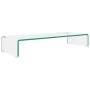 Soporte para TV/Elevador monitor cristal claro 80x30x13 cm by , TV Furniture - Ref: Foro24-244129, Price: 90,85 €, Discount: %