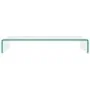 Soporte para TV/Elevador monitor cristal claro 80x30x13 cm by , TV Furniture - Ref: Foro24-244129, Price: 90,85 €, Discount: %