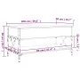 Mesa de centro madera ingeniería metal roble humo 100x50x50 cm de , Mesas de centro - Ref: Foro24-845358, Precio: 87,76 €, De...
