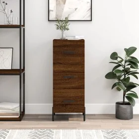 Aparador madera de ingeniería marrón roble 34,5x34x90 cm by , Sideboards - Ref: Foro24-828619, Price: 79,63 €, Discount: %