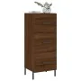 Aparador madera de ingeniería marrón roble 34,5x34x90 cm by , Sideboards - Ref: Foro24-828619, Price: 79,63 €, Discount: %