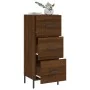 Aparador madera de ingeniería marrón roble 34,5x34x90 cm by , Sideboards - Ref: Foro24-828619, Price: 79,63 €, Discount: %