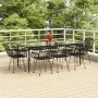 Juego de comedor de jardín 9 piezas ratán sintético negro von , Gartensets - Ref: Foro24-3157858, Preis: 737,33 €, Rabatt: %