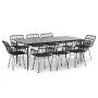 Juego de comedor de jardín 9 piezas ratán sintético negro von , Gartensets - Ref: Foro24-3157858, Preis: 737,33 €, Rabatt: %