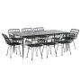 Juego de comedor de jardín 9 piezas ratán sintético negro von , Gartensets - Ref: Foro24-3157858, Preis: 737,33 €, Rabatt: %