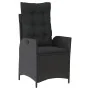 Set de muebles jardín 5 pzas con cojines ratán sintético negro by , Garden sets - Ref: Foro24-3277446, Price: 599,28 €, Disco...