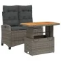 Juego de comedor jardín 2 pzas con cojines ratán sintético gris by , Garden sets - Ref: Foro24-3277406, Price: 299,55 €, Disc...