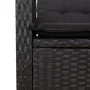 Set comedor de jardín 3 pzas con cojines ratán sintético negro by , Garden sets - Ref: Foro24-3212320, Price: 316,62 €, Disco...