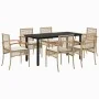 Set comedor de jardín 7 pzas con cojines ratán sintético beige von , Gartensets - Ref: Foro24-3213635, Preis: 534,65 €, Rabat...