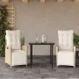 Set comedor de jardín 3 pzas con cojines ratán sintético beige by , Garden sets - Ref: Foro24-3213434, Price: 406,03 €, Disco...