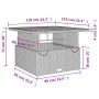 Juego de comedor de jardín 4 piezas con cojines ratán PE gris von , Gartensets - Ref: Foro24-3277465, Preis: 615,56 €, Rabatt: %