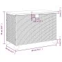 Caja de almacenaje jardín madera acacia ratán beige 80x40x48 cm by , Outdoor storage boxes - Ref: Foro24-366284, Price: 116,3...