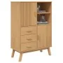 Aparador OLDEN madera maciza de pino marrón 85x43x125 cm by , Sideboards - Ref: Foro24-358615, Price: 295,41 €, Discount: %