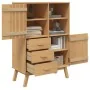 Aparador OLDEN madera maciza de pino marrón 85x43x125 cm by , Sideboards - Ref: Foro24-358615, Price: 295,41 €, Discount: %
