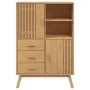 Aparador OLDEN madera maciza de pino marrón 85x43x125 cm by , Sideboards - Ref: Foro24-358615, Price: 295,41 €, Discount: %
