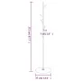 Perchero de hierro con recubrimiento en polvo blanco 172 cm by , Hat and coat racks - Ref: Foro24-377088, Price: 54,37 €, Dis...