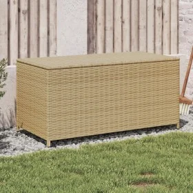 Caja de almacenaje de jardín ratán sintético beige mezcla 190L by , Outdoor storage boxes - Ref: Foro24-365323, Price: 105,78...
