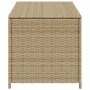Caja de almacenaje de jardín ratán sintético beige mezcla 190L de , Cajas de almacenaje para exteriores - Ref: Foro24-365323,...
