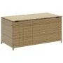 Caja de almacenaje de jardín ratán sintético beige mezcla 190L de , Cajas de almacenaje para exteriores - Ref: Foro24-365323,...