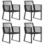 Juego de comedor de jardín 5 piezas ratán PVC negro von , Gartensets - Ref: Foro24-3156544, Preis: 414,41 €, Rabatt: %