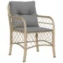 Set comedor de jardín 7 pzas con cojines ratán sintético beige by , Garden sets - Ref: Foro24-3212163, Price: 759,40 €, Disco...