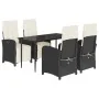 Set de muebles jardín 5 pzas con cojines ratán sintético negro von , Gartensets - Ref: Foro24-3212516, Preis: 659,26 €, Rabat...