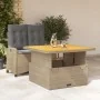 Set comedor de jardín 2 pzas con cojines ratán sintético beige de , Conjuntos de jardín - Ref: Foro24-3277427, Precio: 385,71...