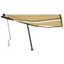 Toldo manual retráctil con LED amarillo y blanco 450x300 cm by , Awnings - Ref: Foro24-3069763, Price: 502,91 €, Discount: %