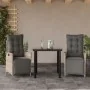 Set comedor de jardín 3 pzas cojines ratán sintético gris claro by , Garden sets - Ref: Foro24-3213469, Price: 348,56 €, Disc...