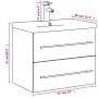 Mueble de baño con lavabo integrado gris Sonoma von , Badezimmerwaschtische - Ref: Foro24-3278774, Preis: 196,92 €, Rabatt: %
