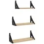 Estantes de pared 3 pzas madera de ingeniería roble Sonoma by , Shelves and shelves - Ref: Foro24-836319, Price: 23,18 €, Dis...