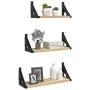 Estantes de pared 3 pzas madera de ingeniería roble Sonoma by , Shelves and shelves - Ref: Foro24-836319, Price: 23,18 €, Dis...