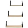Estantes de pared 3 pzas madera de ingeniería roble Sonoma by , Shelves and shelves - Ref: Foro24-836319, Price: 23,18 €, Dis...