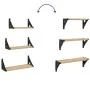 Estantes de pared 3 pzas madera de ingeniería roble Sonoma by , Shelves and shelves - Ref: Foro24-836319, Price: 23,18 €, Dis...