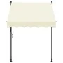 Toldo retráctil de tela y acero crema 150x150 cm by , Awnings - Ref: Foro24-368744, Price: 72,49 €, Discount: %