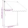 Toldo retráctil de tela y acero crema 150x150 cm by , Awnings - Ref: Foro24-368744, Price: 72,49 €, Discount: %