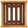 Jardinera con forro madera maciza de acacia 31x31x50 cm by , Pots and planters - Ref: Foro24-366430, Price: 60,61 €, Discount: %