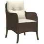 Set comedor de jardín 5 piezas y cojines ratán sintético marrón von , Gartensets - Ref: Foro24-3211936, Preis: 500,60 €, Raba...