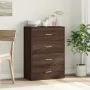 Aparador de madera de ingeniería roble marrón 60x31x84 cm by , Sideboards - Ref: Foro24-840505, Price: 89,84 €, Discount: %