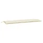 Cojines de banco de jardín 2 uds blanco crema 180x50x7 cm von , Kissen für Stühle und Sofas - Ref: Foro24-361718, Preis: 69,3...