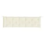 Cojines de banco de jardín 2 uds blanco crema 180x50x7 cm von , Kissen für Stühle und Sofas - Ref: Foro24-361718, Preis: 69,3...