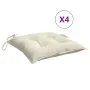 Cojines de silla de jardín 4 uds tela Oxford crema 40x40x7 cm von , Kissen für Stühle und Sofas - Ref: Foro24-361457, Preis: ...