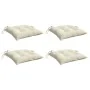 Cojines de silla de jardín 4 uds tela Oxford crema 40x40x7 cm von , Kissen für Stühle und Sofas - Ref: Foro24-361457, Preis: ...